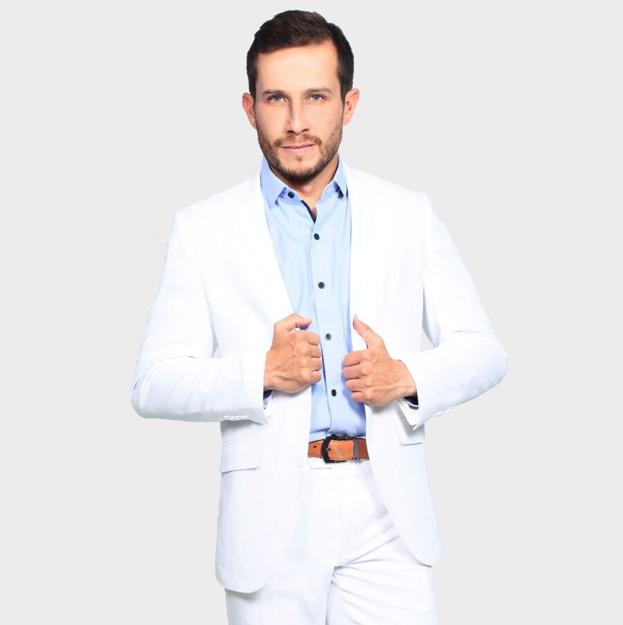 Traje Lino Blanco